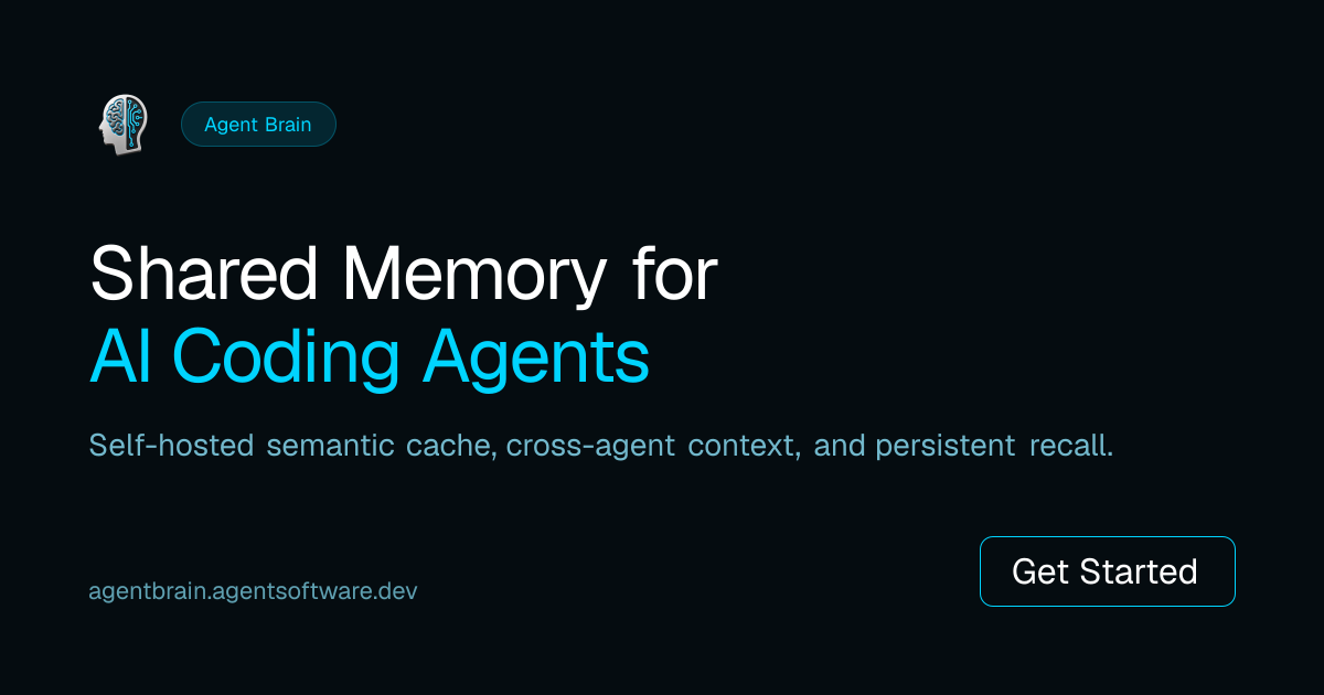 Agent Brain - Self-Hosted Shared Memory for AI Coding Agents